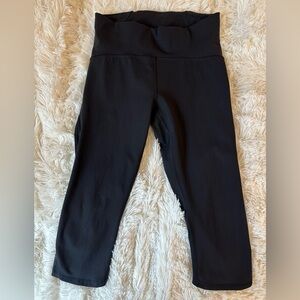 lululemon Women’s Train Times Black Crop Mesh Leggings Size: 8